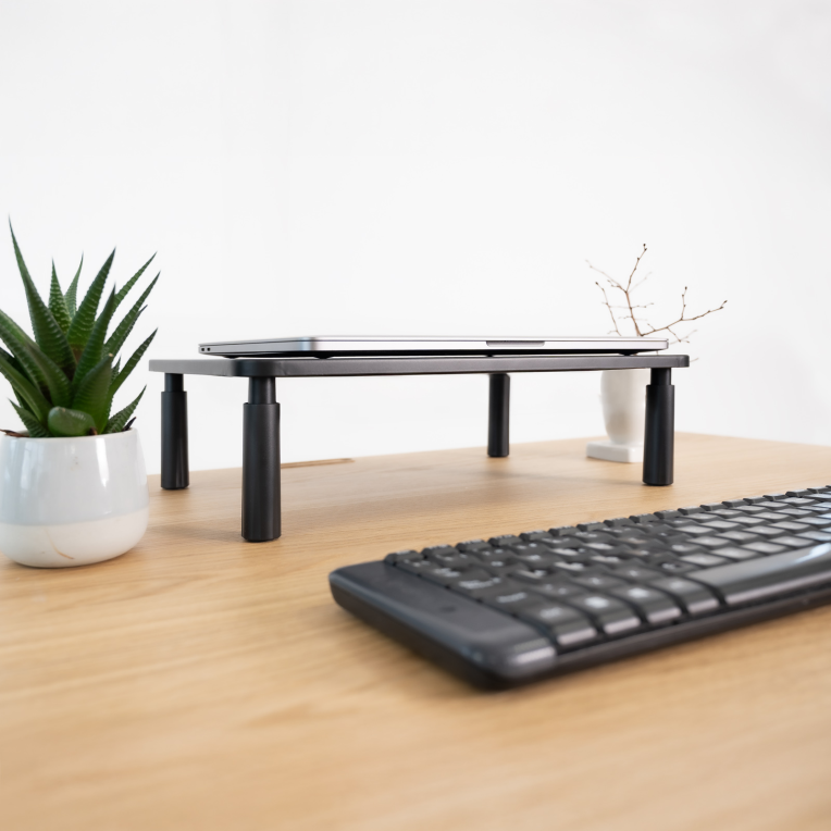 SOPORTE ELEVADOR PARA MONITORES NEGRO - detalle