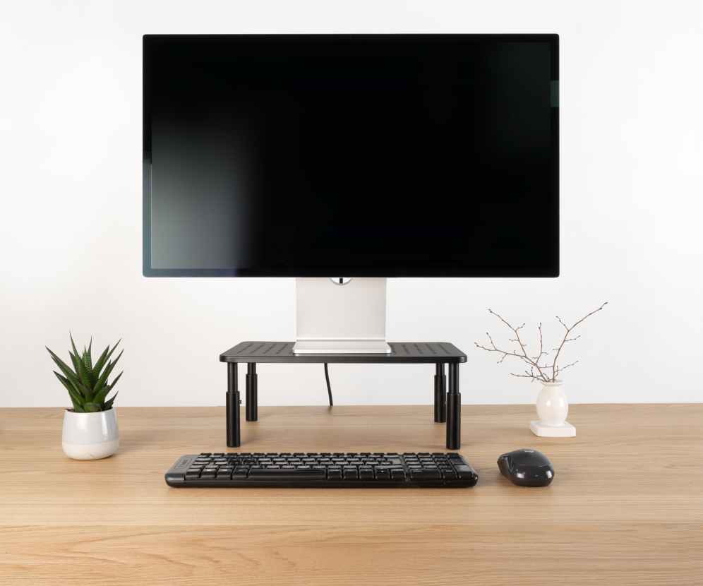 SOPORTE ELEVADOR PARA MONITORES NEGRO - detalle