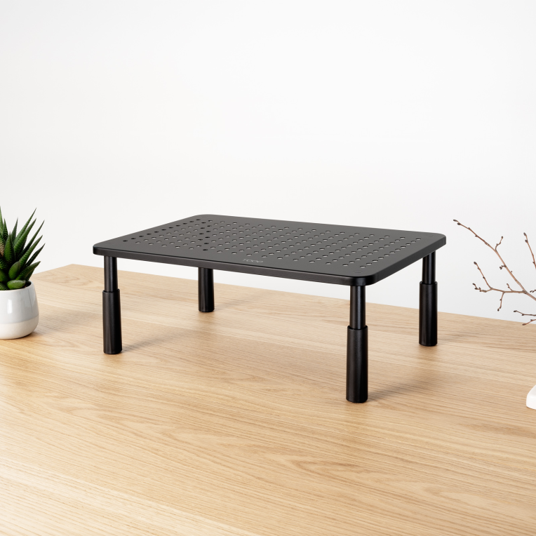 SOPORTE ELEVADOR PARA MONITORES NEGRO - detalle