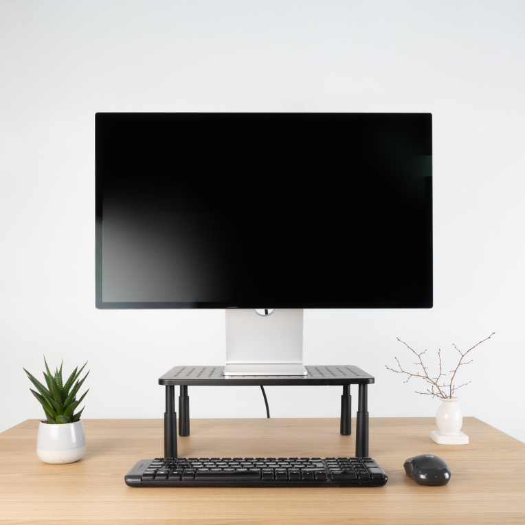 SOPORTE ELEVADOR PARA MONITORES NEGRO - detalle