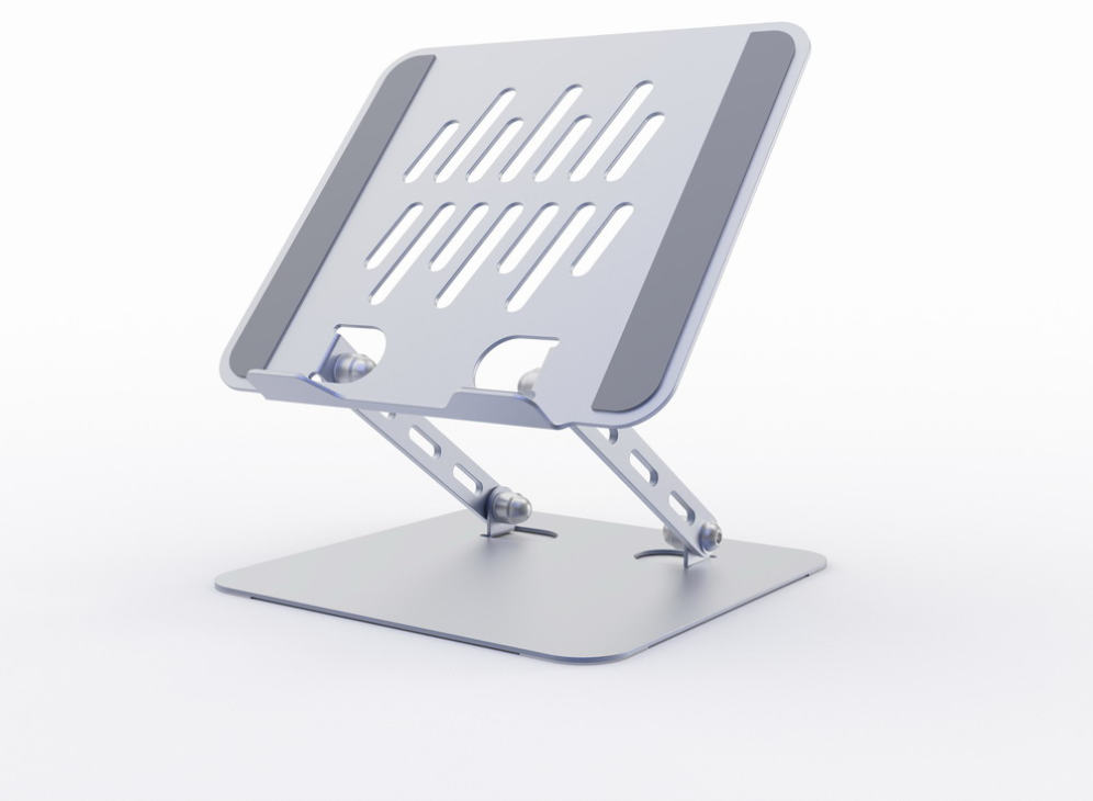 SOPORTE ELEVADOR PLEGABLE PARA PORTATIL GRIS ESPACIAL