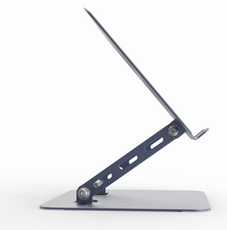 SOPORTE ELEVADOR PLEGABLE PARA PORTATIL GRIS ESPACIAL - detalle