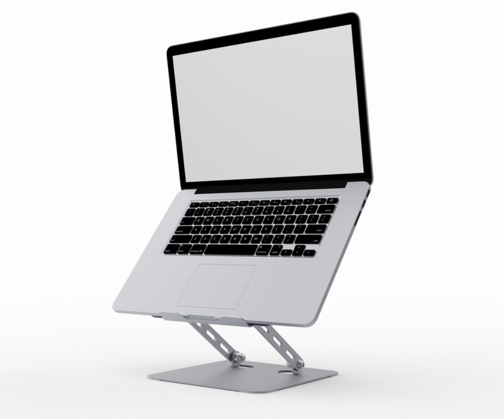 SOPORTE ELEVADOR PLEGABLE PARA PORTATIL GRIS ESPACIAL - detalle