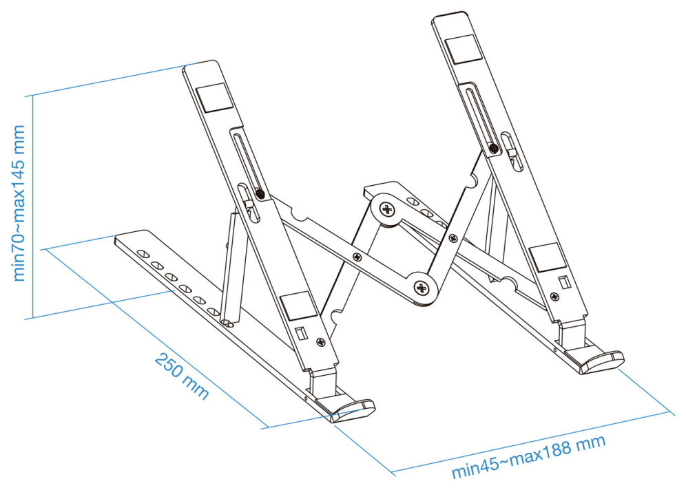 SOPORTE ELEVADOR PORTATIL/TABLET/LIBRO TQLRS0033-AL 11"-15" PLATA - detalle