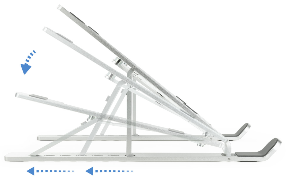 SOPORTE ELEVADOR PORTATIL/TABLET/LIBRO TQLRS0033-AL 11"-15" PLATA - detalle