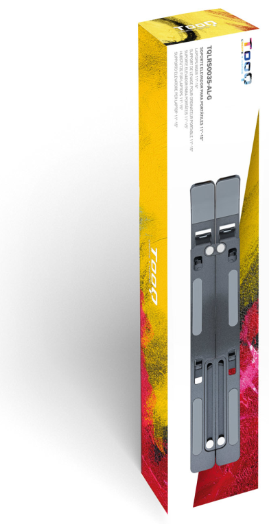 SOPORTE ELEVADOR TOOQ ALUMINIO PLEGABLE PORTATILES GRIS - detalle