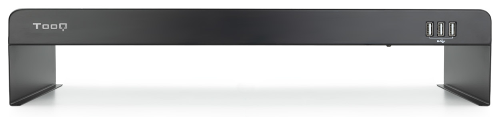 SOPORTE ELEVADOR TOOQ MONITOR/PORTATIL CON 3 PUERTOS USB - detalle