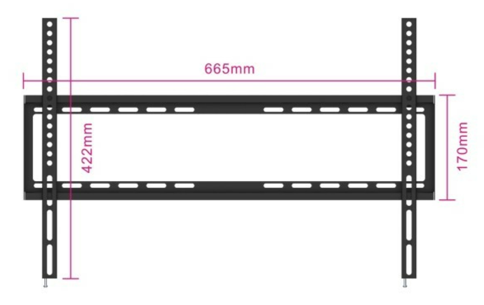 SOPORTE EWENT DE PARED PARA TV EASY FIX XL 37 - 75" VESA MAX. 600X400 - detalle