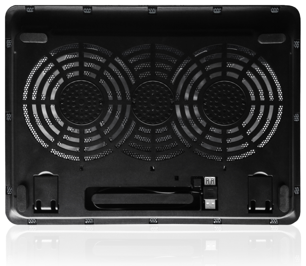 SOPORTE EWENT PARA PORTATIL + 2 VENTILADORES SILENCIOSOS HASTA 17'' - detalle