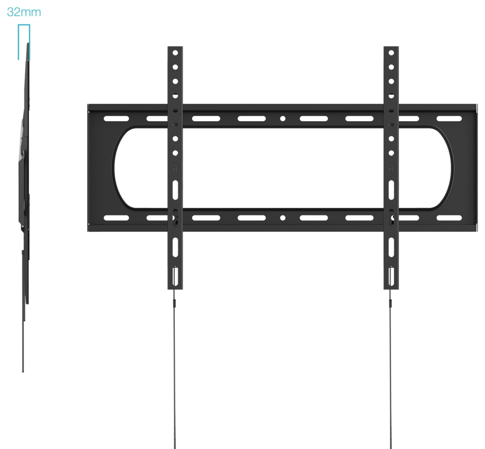 SOPORTE FIJO TOOQ DE PARED PANTALLAS 37"-140" NEGRO - detalle