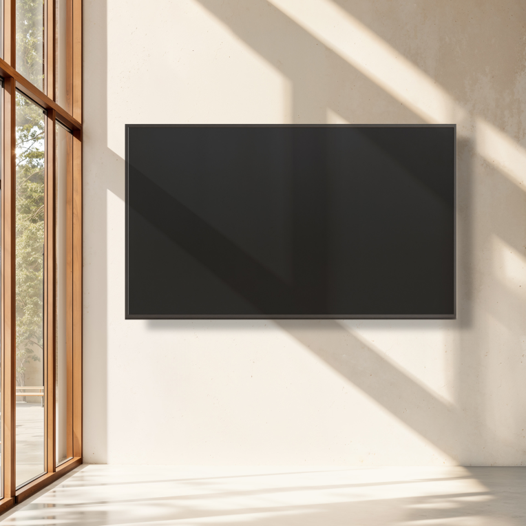 SOPORTE FIJO TOOQ PARED PANTALLAS 37-80 NEGRO - detalle