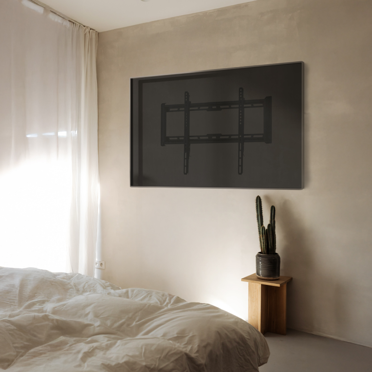 SOPORTE FIJO TOOQ PARED PANTALLAS 37-80 NEGRO - detalle