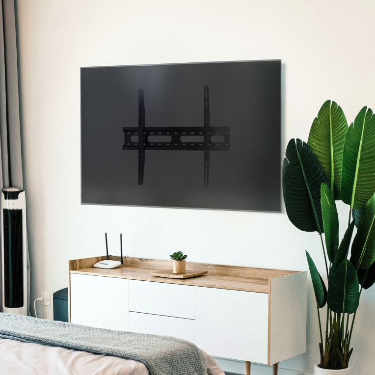 SOPORTE FIJO TOOQ PARED PANTALLAS 37-80 NEGRO - detalle