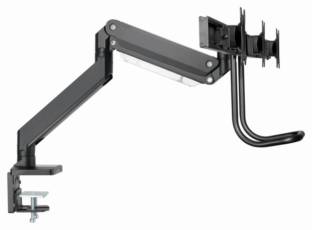 SOPORTE GEMBIRD AJUSTABLE DE MESA PARA 3 MONITORES - detalle