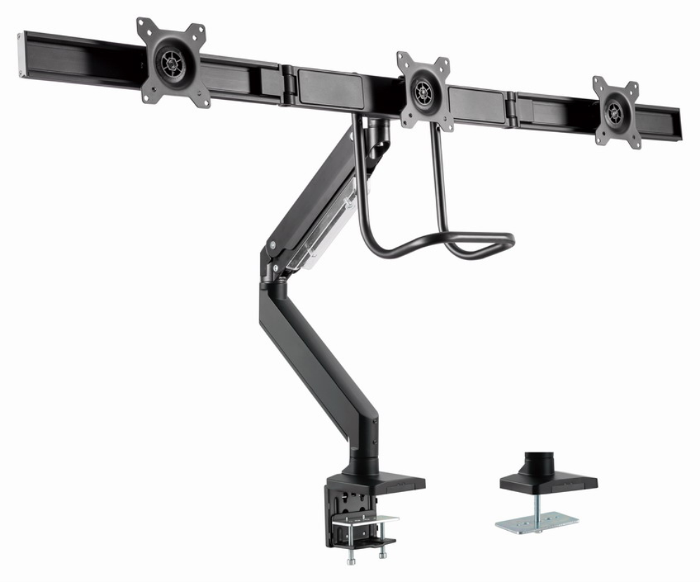 SOPORTE GEMBIRD AJUSTABLE DE MESA PARA 3 MONITORES - detalle