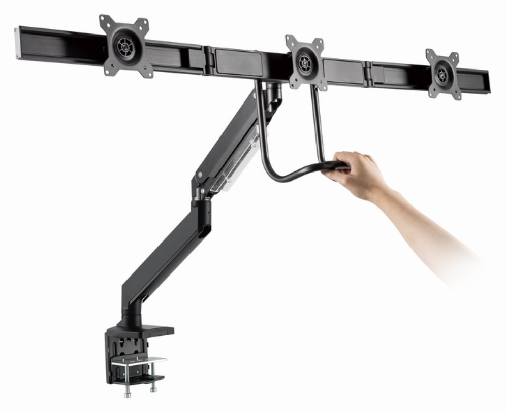 SOPORTE GEMBIRD AJUSTABLE DE MESA PARA 3 MONITORES - detalle
