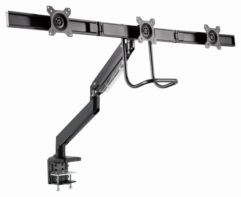 SOPORTE GEMBIRD AJUSTABLE DE MESA PARA 3 MONITORES - detalle