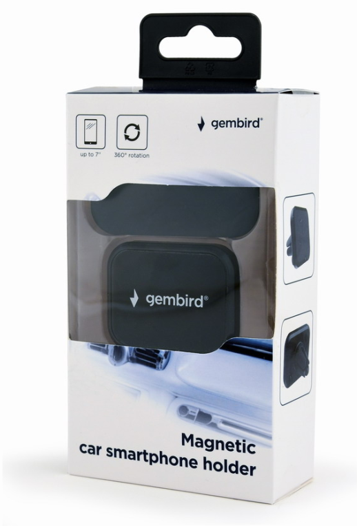 SOPORTE MAGNETICO DE COCHE GEMBIRD PARA SMARTPHONE, NEGRO - detalle