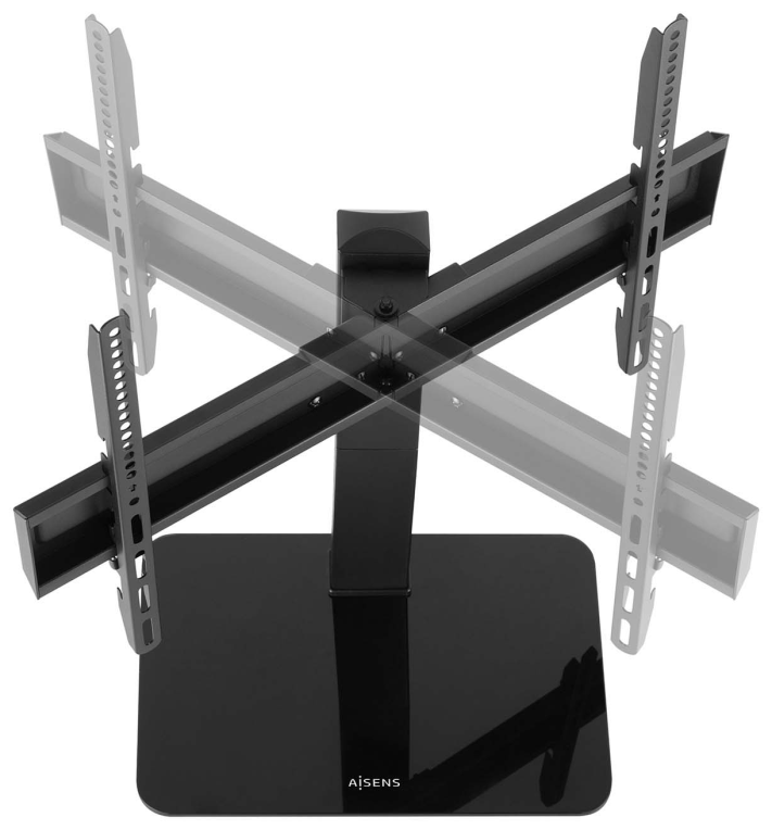 SOPORTE MESA AISENS ECO GIRATORIO PARA MONITOR/TV 40KG 37-70 NEGRO - detalle