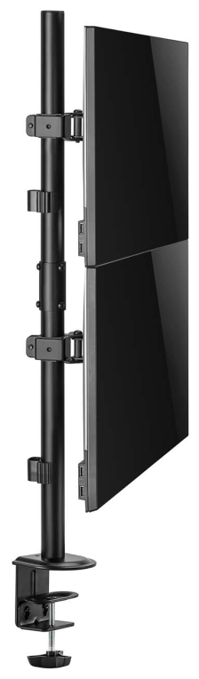 SOPORTE MESA AISENS GIRATORIO E INCLINABLE 2 MONITOR/TV 9KG 17-32 - detalle