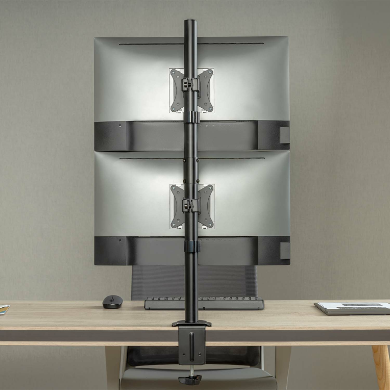 SOPORTE MESA AISENS GIRATORIO E INCLINABLE 2 MONITOR/TV 9KG 17-32 - detalle