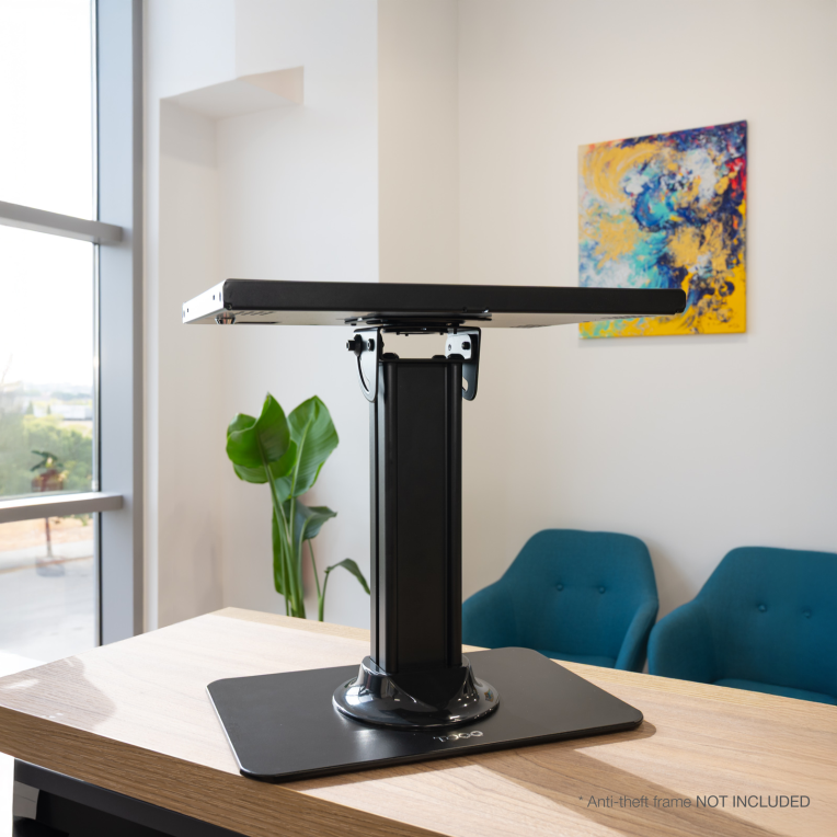 SOPORTE MESA MARCO ANTIRROBO TABLET NEGRO - detalle