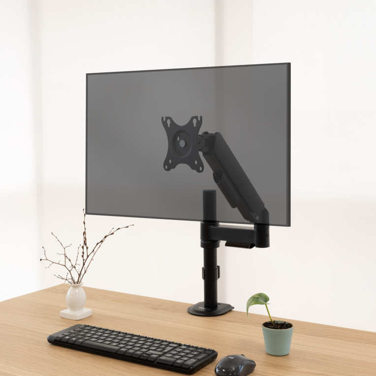 SOPORTE MESA PANT. GIRA INCLI 1 BRAZO 17-32 NEGRO - detalle