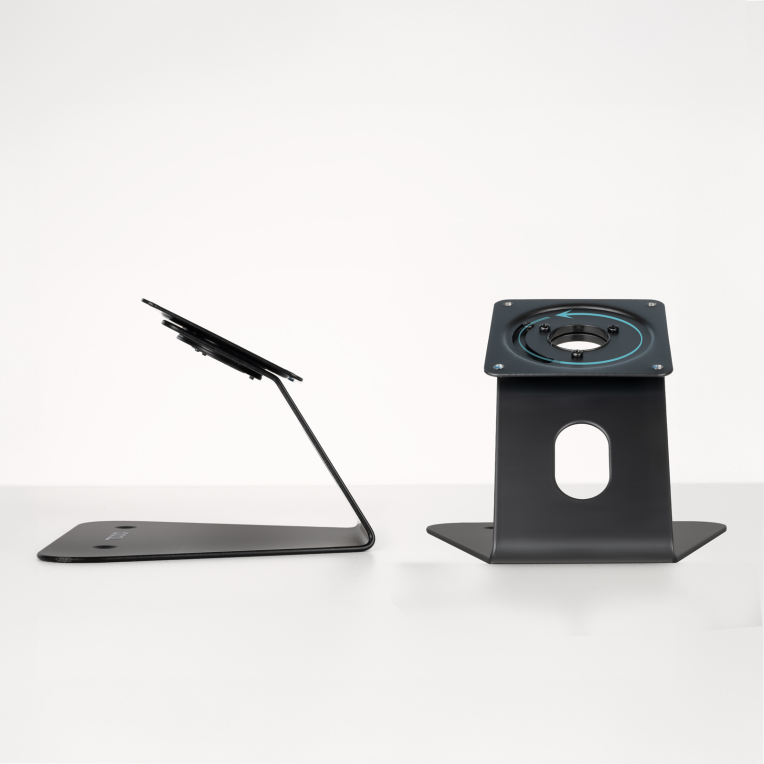 SOPORTE MESA/PARED MARCO ANTIRROBO TABLET NEGRO - detalle