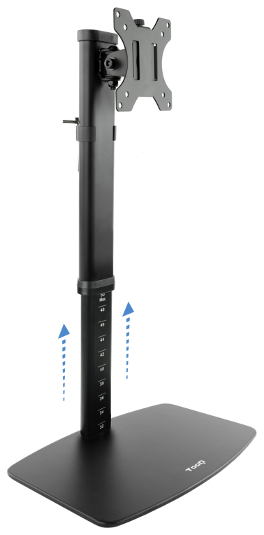 SOPORTE MESA TOOQ DB1127TN-B 17-27" GIRATORIO INCLINABLE NEGRO - detalle