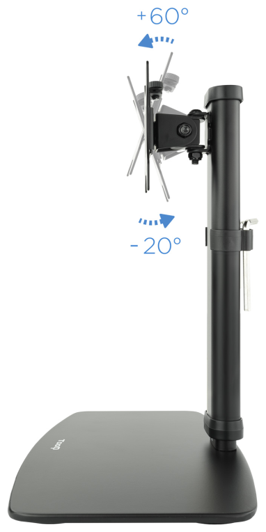SOPORTE MESA TOOQ DB1127TN-B 17-27" GIRATORIO INCLINABLE NEGRO - detalle