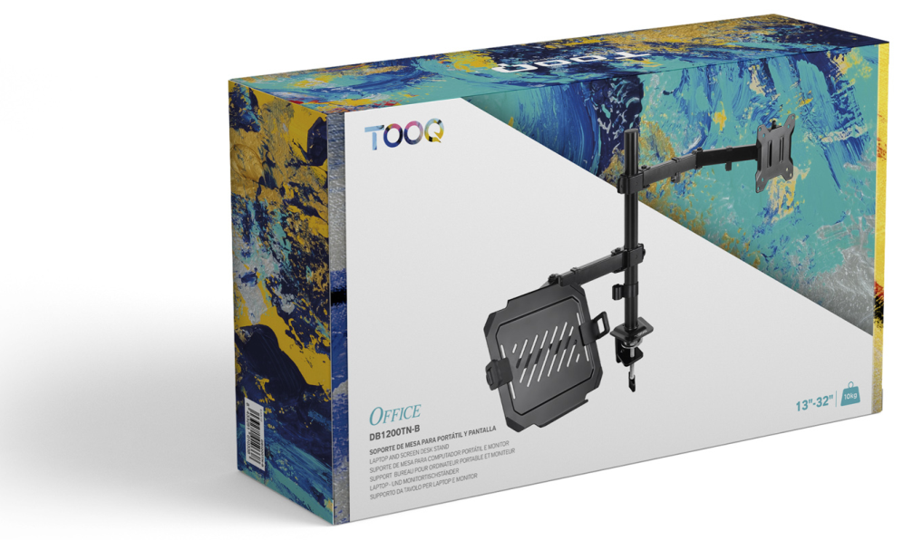 SOPORTE MESA TOOQ DB1200TN-B PANTALLAS 13"-32" - detalle
