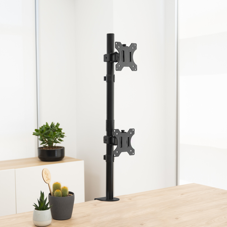 SOPORTE MESA TOOQ PANT. GIRA INCLI 2 BRAZOS 13-32 VERTICAL - detalle