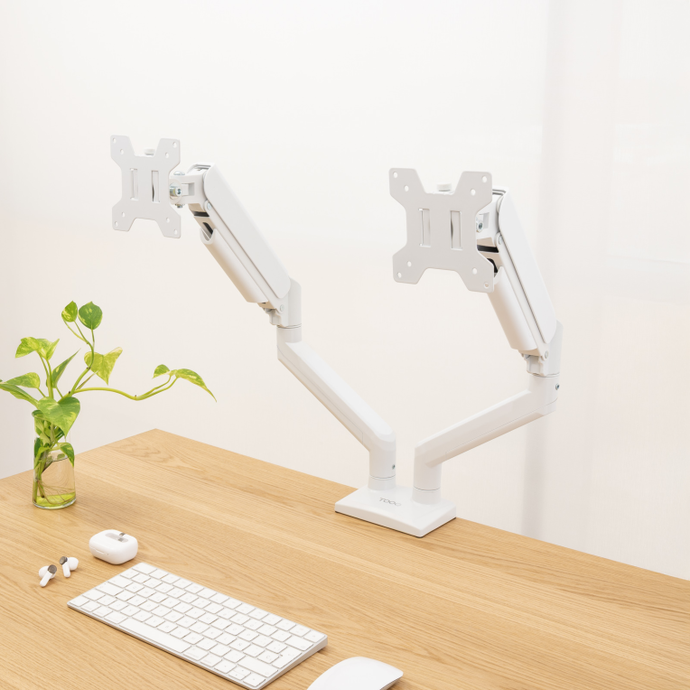 SOPORTE MESA TOOQ PANT. GIRA INCLI 2 BRAZOS 13-34 BLANC - detalle