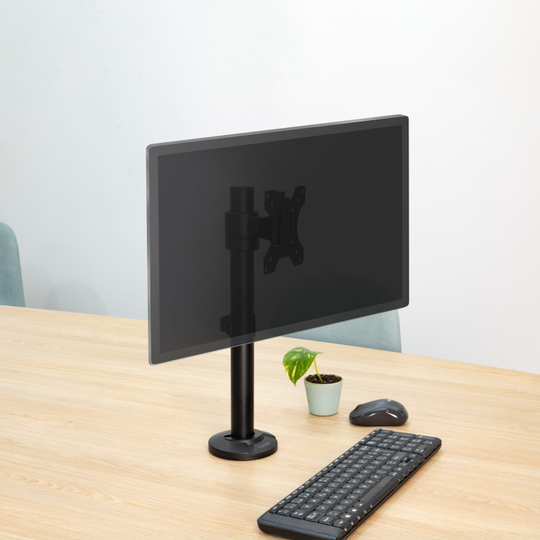 SOPORTE MESA TOOQ PANTALLAS GIRA INCLI 17-32 NEGRO - detalle