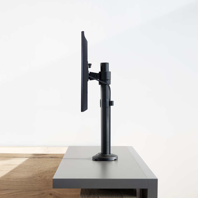 SOPORTE MESA TOOQ PANTALLAS GIRA INCLI 17-32 NEGRO - detalle