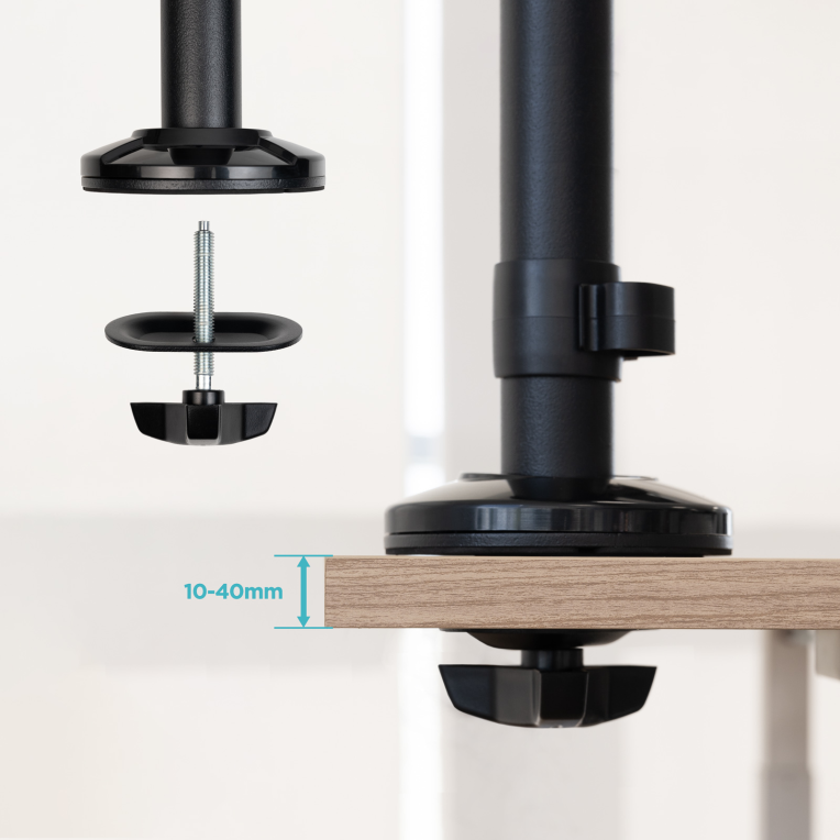 SOPORTE MESA TOOQ TPV/IMPRESORA/PANTALLAS/TERMINAL/TECL - detalle