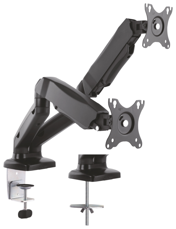 SOPORTE MONITOR AISENS CONTRAPESO GIRATORIO INCLINABLE 2 BRZ 9KG 13"-32" NEGRO - detalle