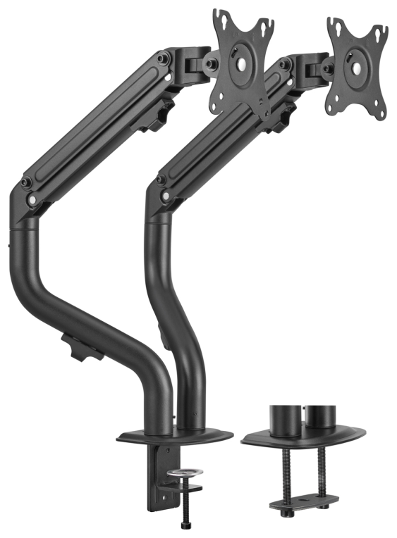 SOPORTE MONITOR AISENS CONTRAPESO GIRATORIO INCLINABLE 2 MONITOR TV 8KG 17”-32” - detalle