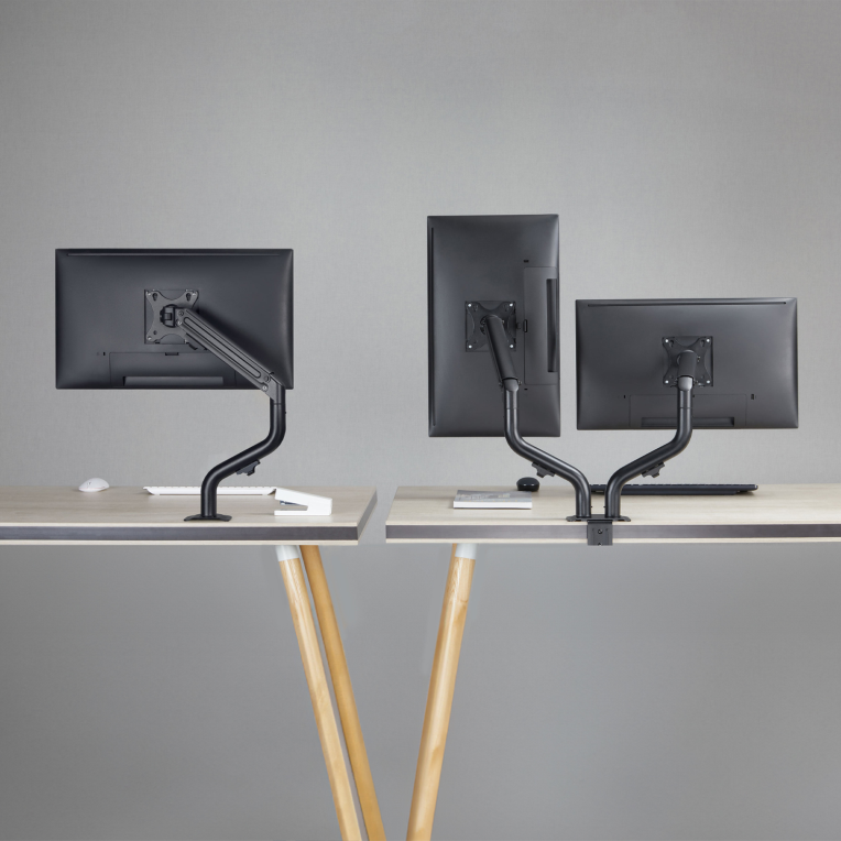 SOPORTE MONITOR AISENS CONTRAPESO GIRATORIO INCLINABLE 2 MONITOR TV 8KG 17”-32” - detalle