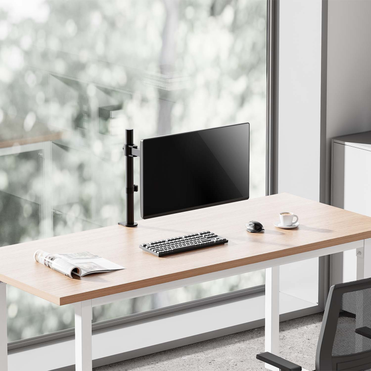 SOPORTE MONITOR AISENS MESA ECO GIRA INCLI MONITOR 10KG (3 PIV 1 BRAZO) 17"-32" - detalle