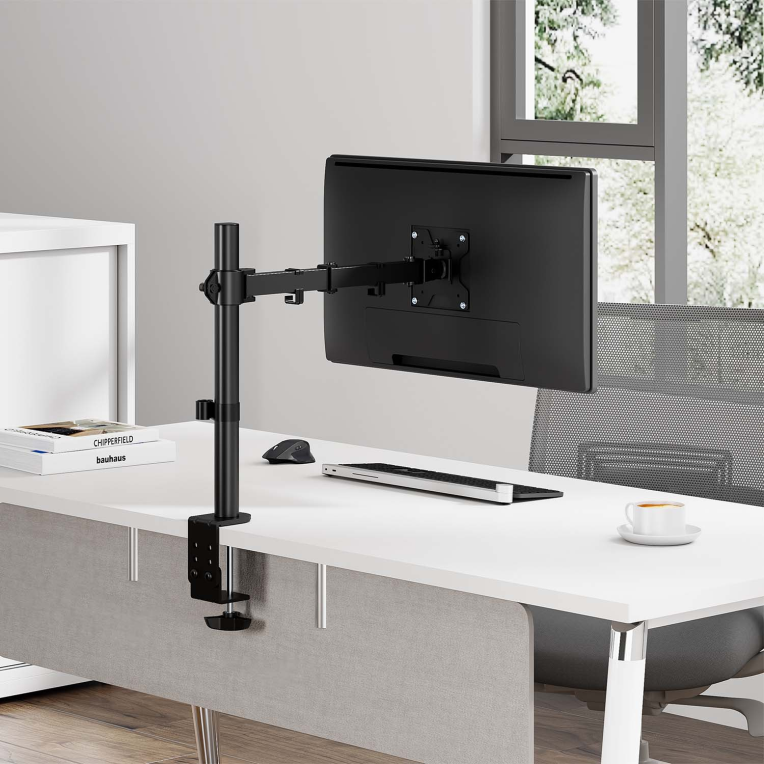 SOPORTE MONITOR AISENS MESA ECO GIRA INCLI MONITOR 10KG (3 PIV 1 BRAZO) 17"-32" - detalle