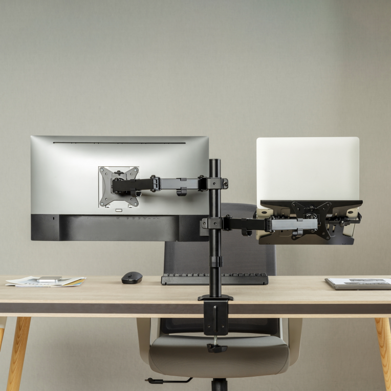 SOPORTE MONITOR AISENS MESA GIRATORIO E INCLINABLE PORTATIL/MONITOR 9KG 17"-32" - detalle