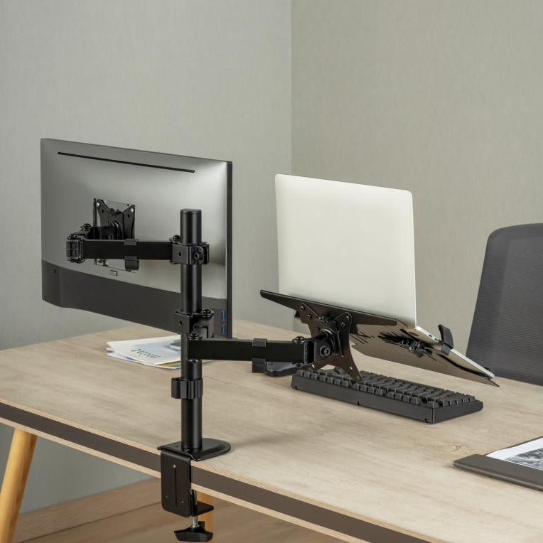 SOPORTE MONITOR AISENS MESA GIRATORIO E INCLINABLE PORTATIL/MONITOR 9KG 17"-32" - detalle