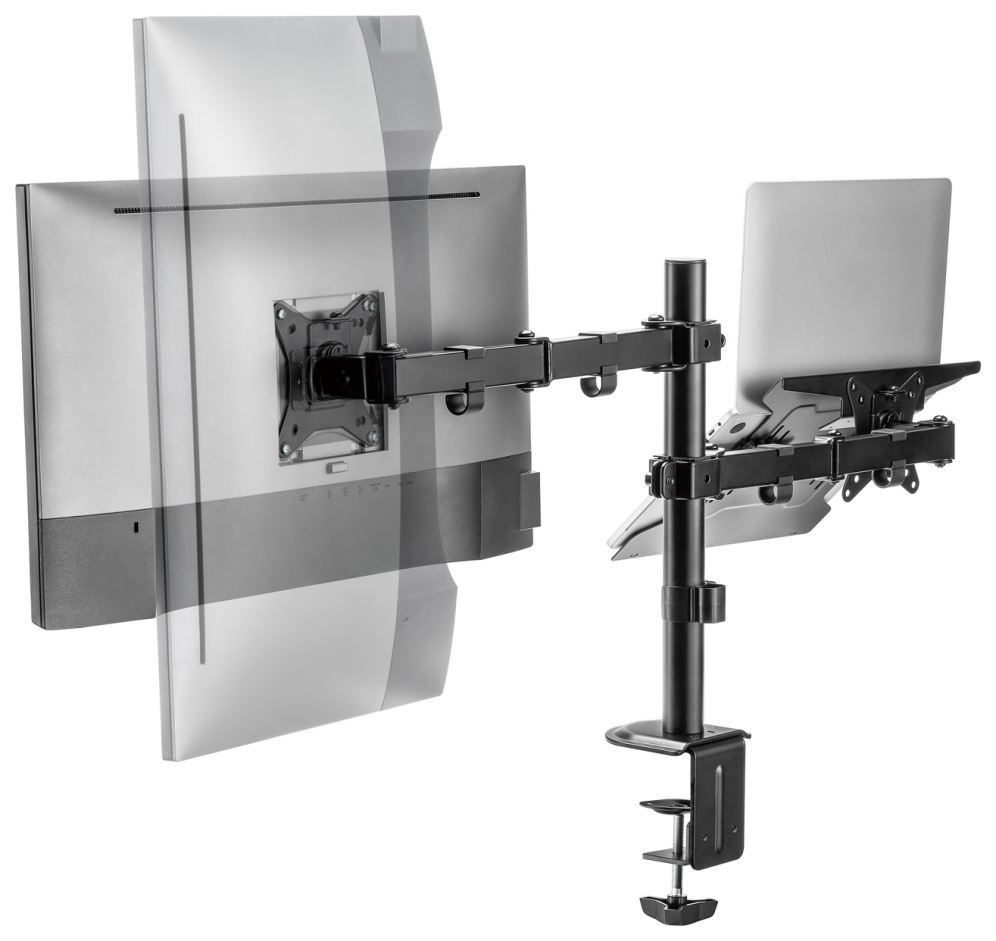 SOPORTE MONITOR AISENS MESA GIRATORIO E INCLINABLE PORTATIL/MONITOR 9KG 17"-32" - detalle