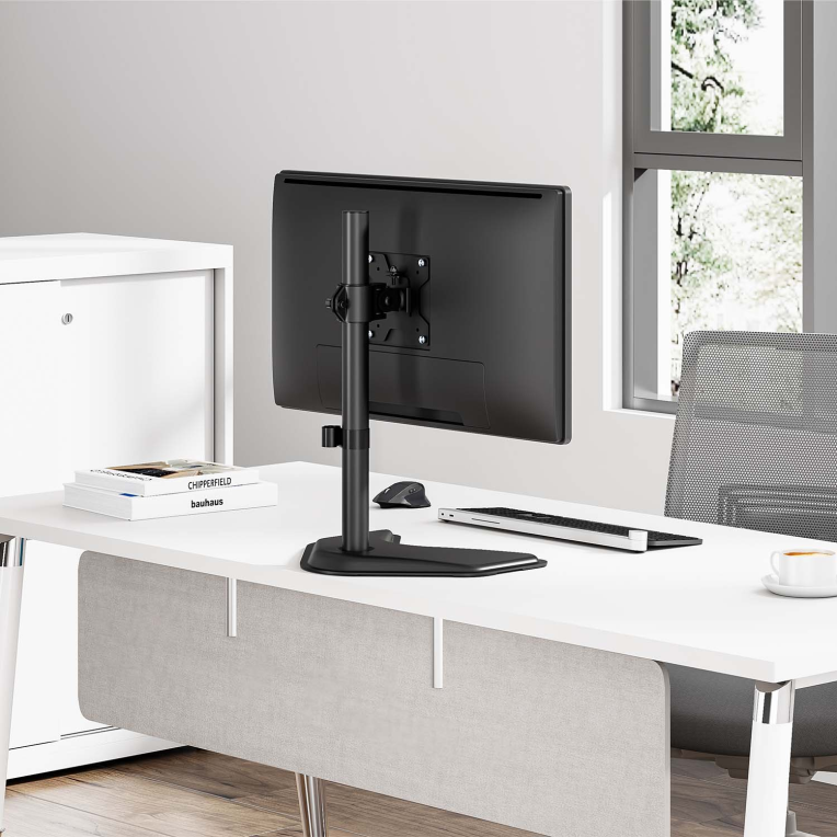 SOPORTE MONITOR AISENS MESA PEANA GIRA INCLI MONITOR/TV 10KG 17"-32" NEGRO - detalle