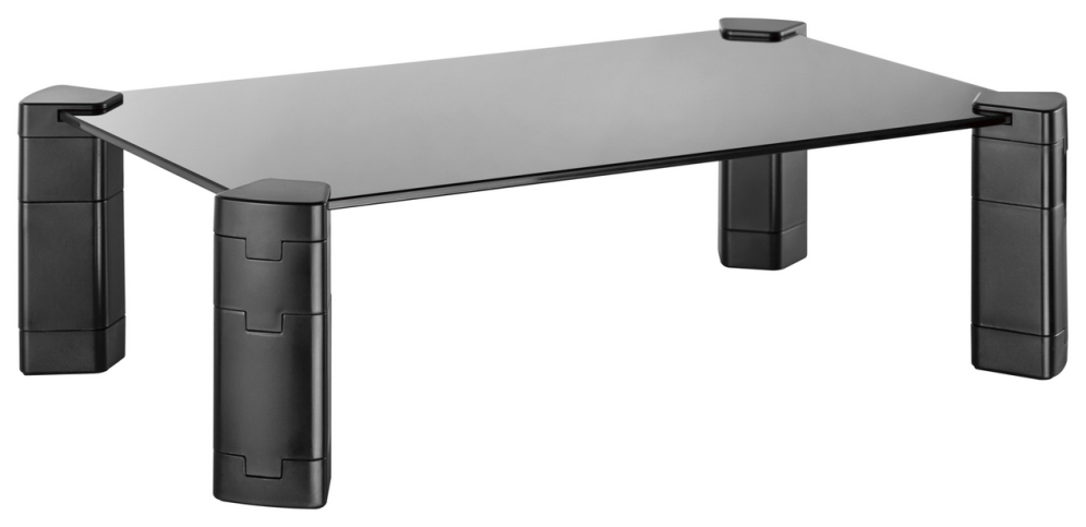 SOPORTE MONITOR AISENS SOPORTE ELEVADOR CRISTAL MONITOR/PORTATIL NEGRO