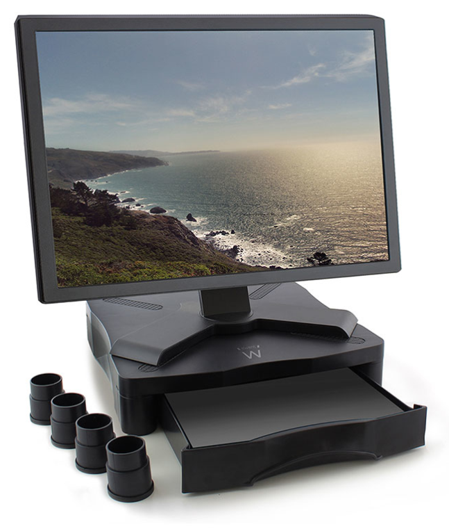 SOPORTE MONITOR EWENT CON CAJON - detalle