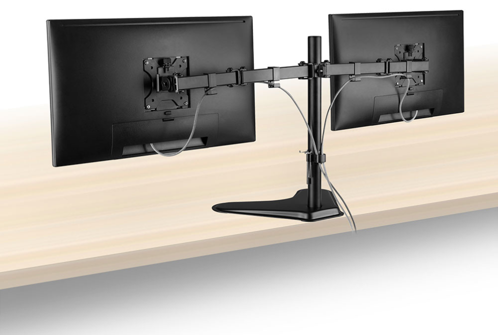 SOPORTE MONITOR EWENT EW1536 SOBREMESA HASTA 32" NEGRO - detalle