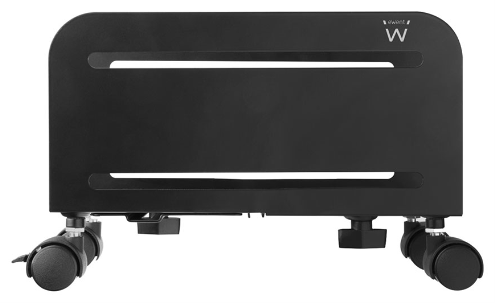 SOPORTE ORDENADOR EWENT CAJON AJUSTABLE CON RUEDAS METAL - detalle