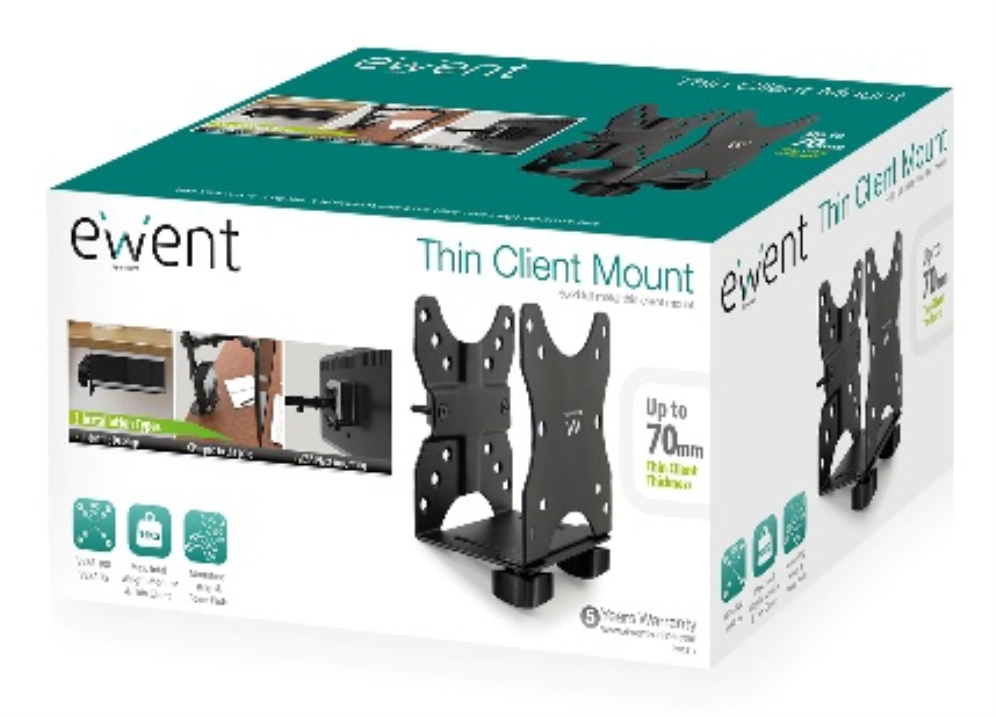 SOPORTE ORDENADOR EWENT VESA PARA MINI PC - detalle